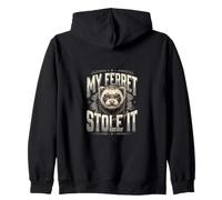 My Ferret Stole It Animal Lover Pet Ferrets Owner Zip Hoodie