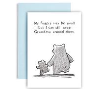 My Fingers May Be Small but I can Still Wrap Grandma Around them Grandma Gifts from grandchildren - Mother's Day Cards - Grandma Birthday card - Mothers day card for Grandma A5 (My Fingers Grandma)