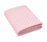 My Fingers May Be Small But I Still Daddy Around Them - Pink Plain (WITH NOTHING ON IT) Personalised Baby Blanket | (UNPERSONALISED) Soft Gift Boys Girls Unisex Prince Princess Crown Gypsy Romany