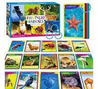 My First 120 Animals, 60PCS Realistic Zoo Animal Cards Farm/Wild/Marine Animals/Insects/Birds Flashcards Montessori & Science Educational Toys Preschool Learning for Homeschool Preschool Toddler Kids