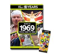 My First 18 Years - Born in 1969 Book & Bookmark Gift Set | Birthday Keepsake | Nostalgia Bookmark | Vintage Gift Idea