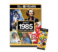 My First 18 Years - Born in 1985 Book & Bookmark Gift Set | Birthday Keepsake | Nostalgia Keepsake | Unique Gift