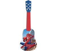 LEXIBOOK K200SP_01 Marvel Spider-Man Peter Parker My First Guitar, 6 Nylon Strings, 53 cm, Learning Guide Included, Blue/red