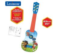 Lexibook, Paw Patrol, My First Guitar for children, 6 nylon strings, 21" long, guide included, blue/red, K200PA