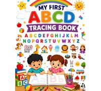 My First ABCD Tracing Book kid's ages 3-6: Fun & Easy Uppercase Letter Tracing with Cute Pictures for Preschool & Kindergarten