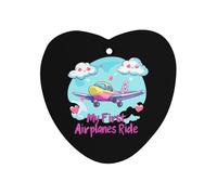 My First Airplane Ride Car Air Freshener Decorative Hanging Aromatherapy Tablets for Car Trucks Love form