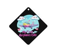 My First Airplane Ride Car Air Freshener Decorative Hanging Aromatherapy Tablets for Car Trucks Rhombus