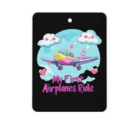 My First Airplane Ride Car Air Freshener Decorative Hanging Aromatherapy Tablets for Car Trucks Square