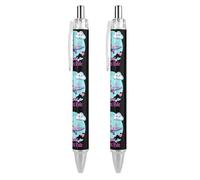 My First Airplane Ride Retractable Ballpoint Pen Black Ink Ball Point Pen Work Pens 2 PCS