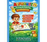 My First Alphabet Tracing & Coloring Workbook: Trace Letters, Color Pictures & Practice Writing Words A to Z for Kids Ages 3-6 (My First Alphabet Fun Activity Series)