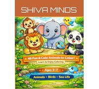 My First Animal Coloring Book: ABC Learning with Wild, Farm, Sea Animals & Birds for Kids Ages 3-7