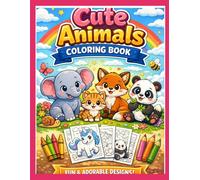 MY FIRST ANIMAL COLORING BOOK: Cute and Easy coloring pages with big bold designs for kids ages 3-6 fun learning for toddlers and preschoolers