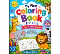 My First Animal Colouring Book for Kids: Fun and Easy Animal Colouring Pages for Kids Ages 3-6, with Cute Farm, Zoo, Ocean and Jungle Animals