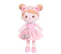 My First Baby Doll - 12.6" Soft Rag Doll in Cat Outfit - Washable Plush Dolls for Girls - Safe Cuddly Toy Gift for Toddlers or Newborns