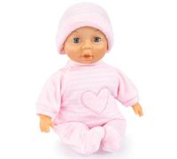Bayer Design 92802AT My First Baby doll, soft body, with closing eyes, pink, 11 inch, pink with heart