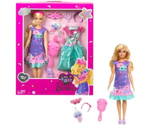 My First Barbie Cloud Dress Soft Touch Body Doll & Accessories New Kids Toy