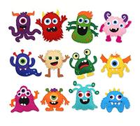 My First Beginner Sewing Kit Fun and Educational Animal Felt Sewing Kit for Kids Age 6-12, Cute Sewing DIY Craft Ornaments Your Own Sewing Craft Toys for Summer Party Classroom Activities (Set 4)