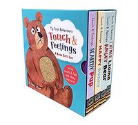 My First Behaviours Touch & Feelings 4 Book Gift Box Set by Dr Naira Wilson (Calmer Llama, Angry Bear, Happy Bunny & Scaredy Pup)