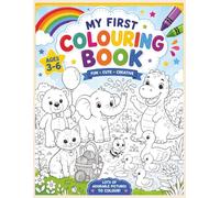 My First Big Animal Coloring Book: Fun and Easy Coloring Pages for Kids Ages 3-6 Featuring Cute Animals, Simple Shapes, and Large Designs
