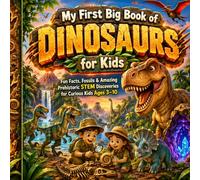 My First Big Book of DINOSAURS for Kids| Fun Facts, Fossils, T-Rexes & Prehistoric STEM Adventures for Curious Kids Ages 3-10: Amazing Dinosaur Adventures Discoveries and easy STEM Learning