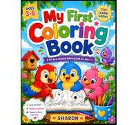 My First Bird Coloring Book: Cute and Easy Bird Coloring Pages for Kids Ages 3-6 | Fun Preschool Activity Book for Toddlers, Early Learners, and Kindergarten Children