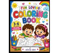 My First Cartoon Coloring Book for Kids aged 3-6: Fun & Easy Coloring Pages for Ages 3-6 | Cute Cartoon Characters, Big Simple Designs for Toddlers & Preschoolers