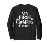 My First Christmas 2025 Xmas Snowflake Family Matching Long Sleeve T-Shirt