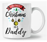 My First Christmas As A Daddy Design. Xmas Coffee Mug Gift for New Fathers