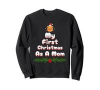My First Christmas As A Mom Cute Capybara Xmas Pajama Sweatshirt