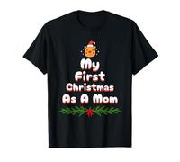 My First Christmas As A Mom Cute Capybara Xmas Pajama T-Shirt