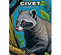 My First Civet Coloring Book: Big & Simple Animal Art for Little Hands! (WILDLIFE COLORING BOOKS)