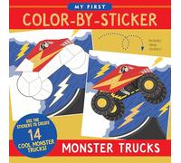 My First Color-by-Sticker Book - Monster Trucks