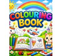 My First Coloring Book: Cute Animals, Butterflies, Flowers & Fun Designs for Kids.