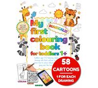 My first colouring book for toddlers 1+: Featuring simple drawings with thick outlines to learn how to colour without going over the lines