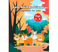 My First construction Adventure Coloring Animals Book for Ages 4-8: 25 Fun and Relaxing Animals to Color