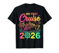 My First Cruise 2026 Colorful Ship Wheel Matching Family T-Shirt
