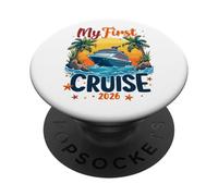 My First Cruise 2026 Family Cruising Together Vacation PopSockets Adhesive PopGrip