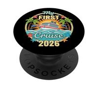My First Cruise 2026 Family Vacation Cruising Adventure PopSockets Adhesive PopGrip