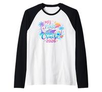 My First Cruise 2026 Funny First Time Cruise Vacation 2026 Raglan Baseball Tee
