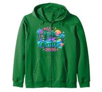 My First Cruise 2026 Funny First Time Cruise Vacation 2026 Zip Hoodie