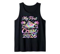 My First Cruise 2026 Funny First Time Cruise Vacation Tank Top
