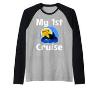 My First Cruise Matching Family Tropical Vacation Getaway Raglan Baseball Tee