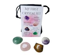 My First Crystal Set | A Perfect Beginners Set Featuring Handpicked Crystals for Love Strength Good Luck and Positivity | A Beautiful Gift for Anyone Starting Their Crystal Journey