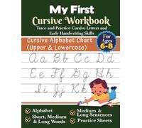 My First Cursive Workbook: Trace and Practice Cursive Letters and Early Handwriting skills.