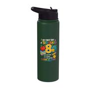 My First Day of 3rd Grade I Am Kind I Listen School Stainless Steel Insulated Water Bottle