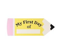 My First Day of School Sign, 1st Day of Kindergarten,Double-Sided Printing Pencil Board Funny Pencil-Shaped Decoration Props Back to School Supplies for Kindergarten Preschool