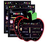 My First Day of School Sign with Markers,Back to School Signs First and Last Day, Kindergarten Chalkboard Signs,Preschool Board,Reusable Photo Prop for Kids