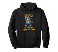 My First Day Of Second Grade Funny Raccoon Back To School Pullover Hoodie