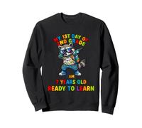 My First Day Of Second Grade Funny Raccoon Back To School Sweatshirt