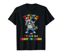 My First Day of Second Grade Funny Raccoon Back to School Value Graphic T-Shirt